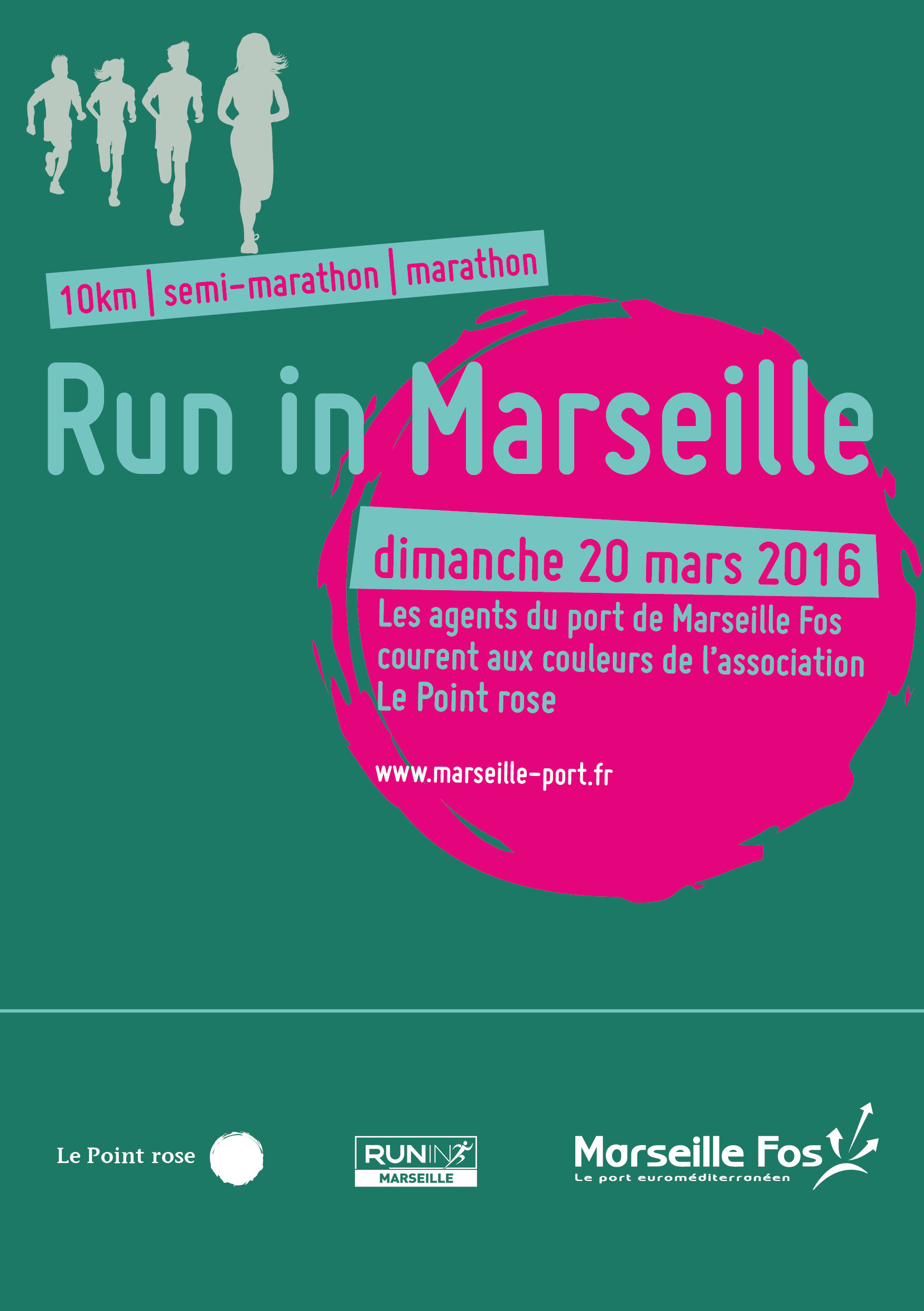 Run In Marseille : L’engagement du Port Marseille Fos et de ses salariés pour Le Point rose