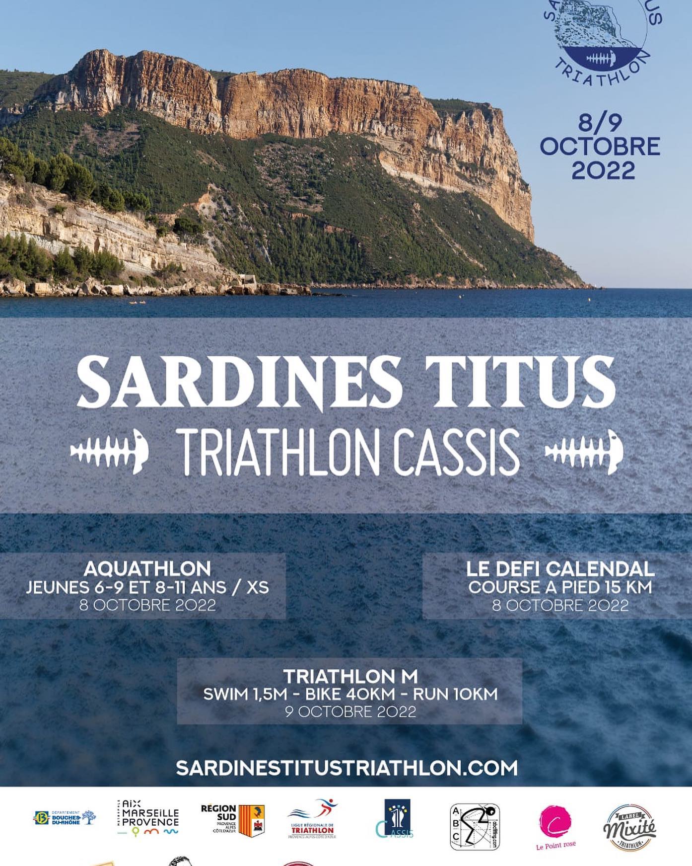 Triathlon M de Cassis / Run for Le Point rose