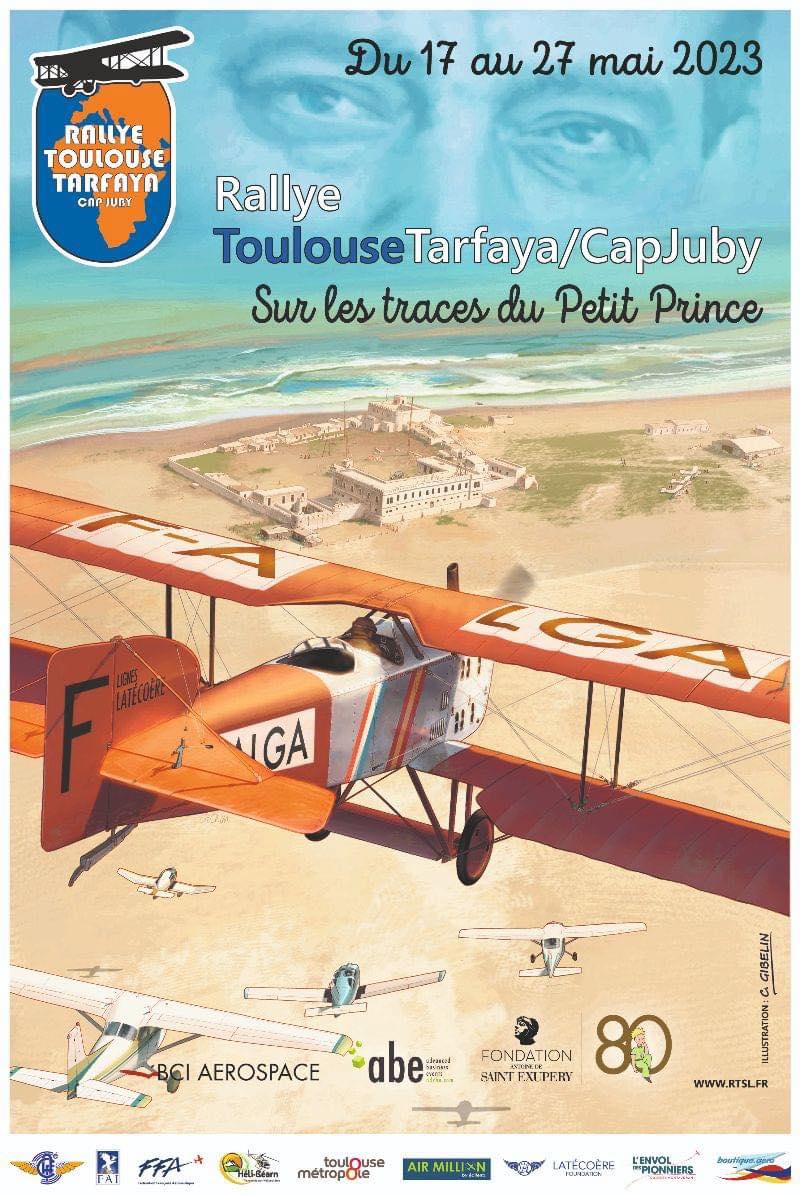 Départ de RALLYE Toulouse Tarfaya / CapJuby - Sur les traces d’Antoine de Saint-Exupery et de son Petit Prince, avec Le Point rose !